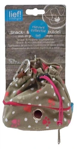 Lief! Snack- En Poepzak Buidel - Girls (inclusief 20 Poepzakjes) 3 Lief! Snack- En Poepzak Buidel - Girls (inclusief 20 Poepzakjes)