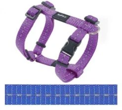 Rogz For Dogs Nitelife Hondentuig Verstelbaar Blauw 36 X 1,1 Cm